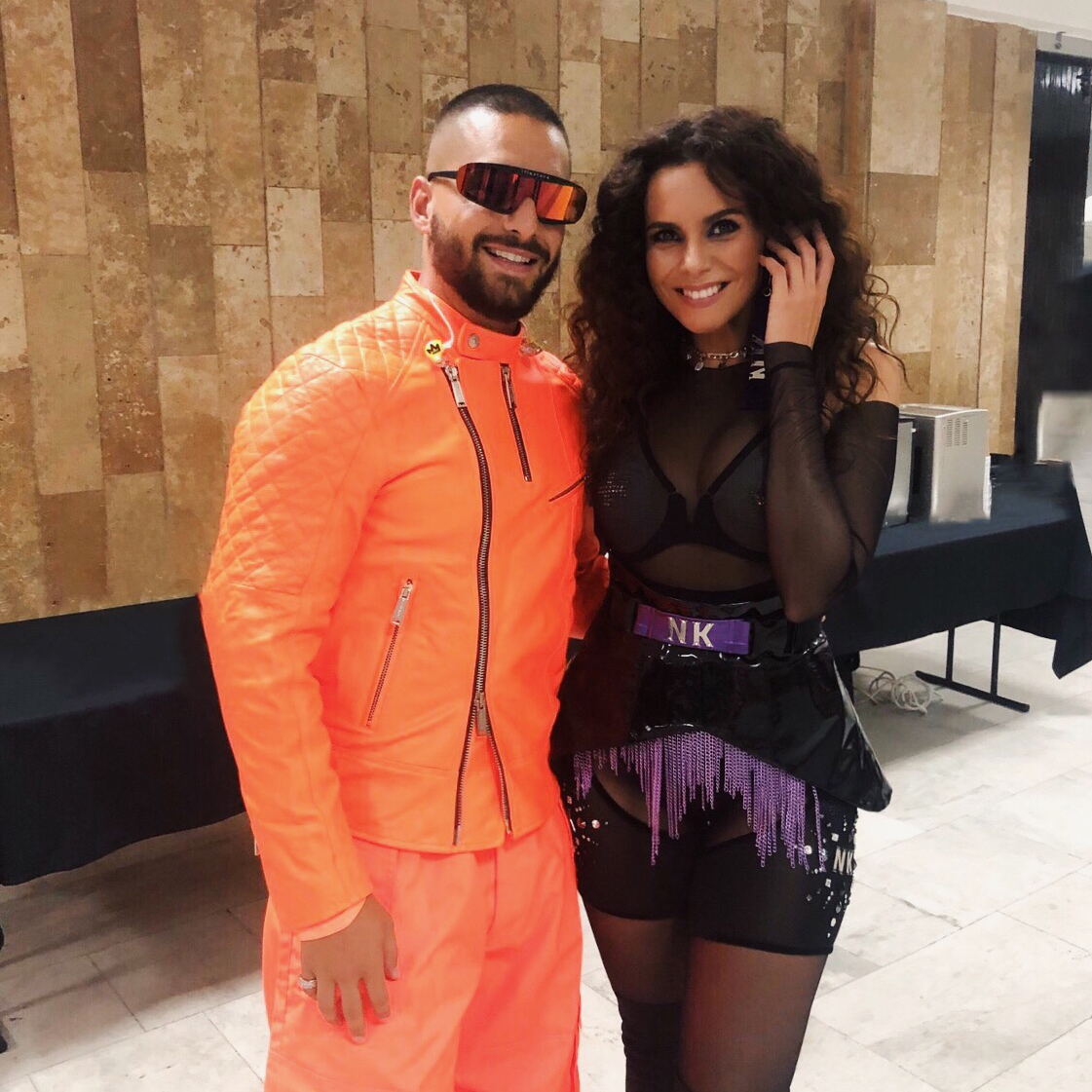 NK set the evening on fire performing on one stage with world famous Latin singer MALUMA